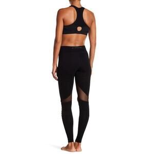 New  Electric Yoga Biker Chick Leggings Black Size M